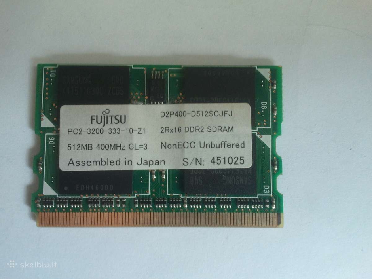 512mb Ddr2 400mhz Pc2 3200 172pin Microdimm