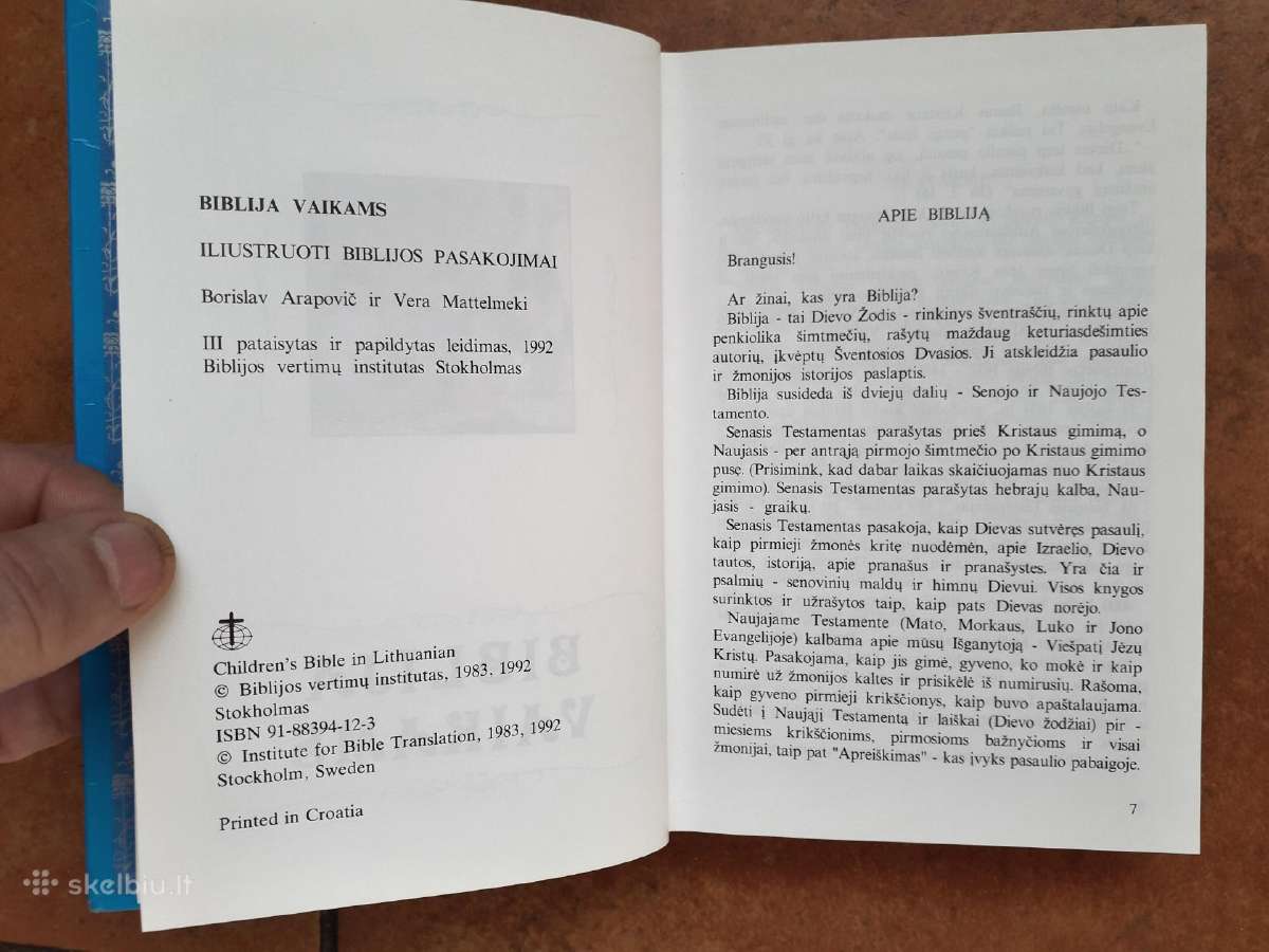 "Biblija vaikams" Stokholmas1992 metai - nuotraukos Nr. 4