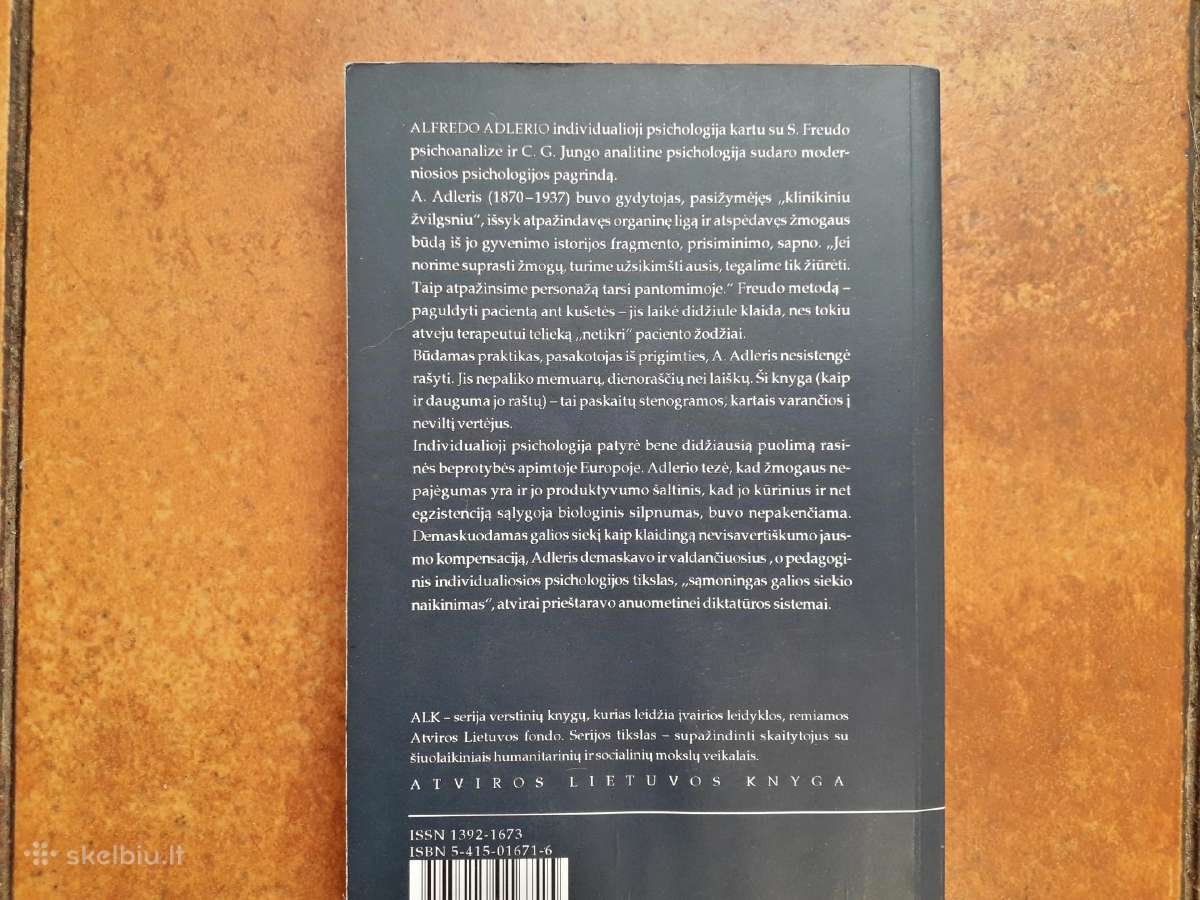 Alfred Adler "Žmogaus pažinimas" 2003 metai - nuotraukos Nr. 6