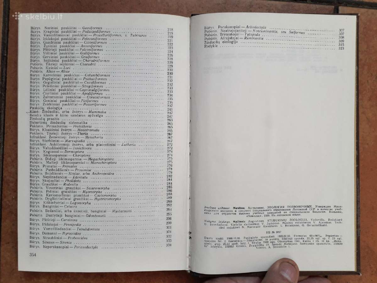A. Mačionis "Stuburinių zoologija" 1989 metai - nuotraukos Nr. 6