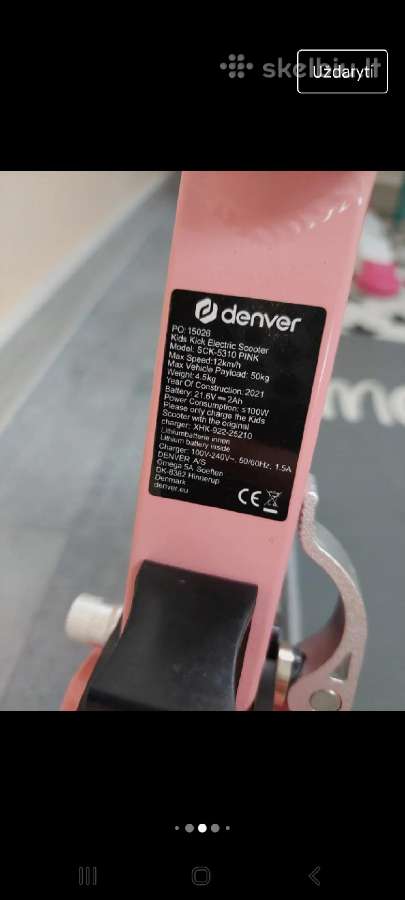 Elektrinis paspirtukas denver - nuotraukos Nr. 4