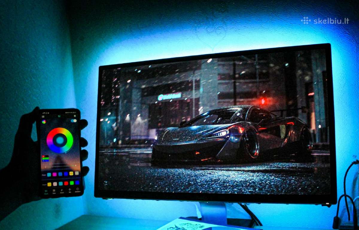 Dell S2340lc monitorius Su LED Juostomis.