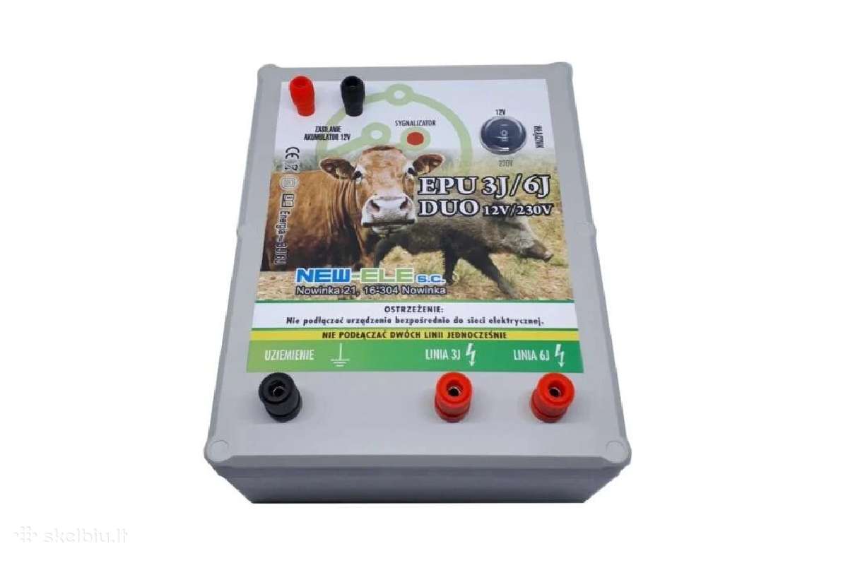 Elektrinis piemuo 3j/6j Duo 12v/230v