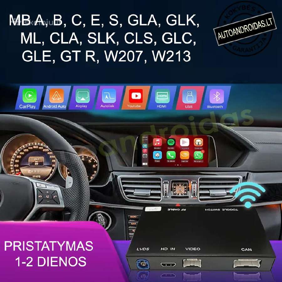 Mercedes Carplay, Android Auto orgi. multimedijoje
