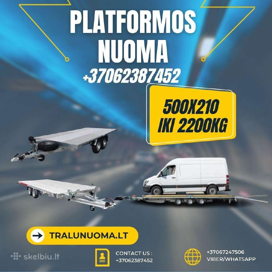 Platformu , traliuku ir priekabu Nuoma ! - nuotraukos Nr. 34