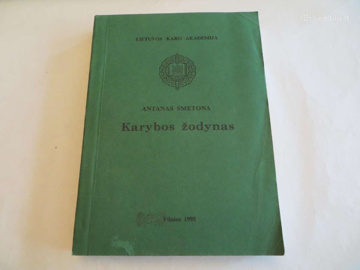 Knyga Karybos žodynas Antanas Smetona 1995