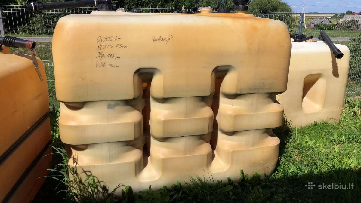 Talpos, bačkos skystam kurui vandeniui750-3000ltr - nuotraukos Nr. 10
