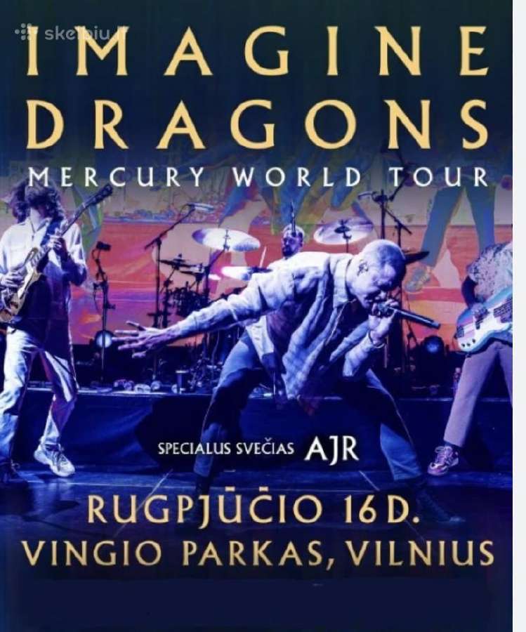 2 Bilietai I Imagine Dragons Vilniuje. Po 75 Eur - Skelbiu.lt