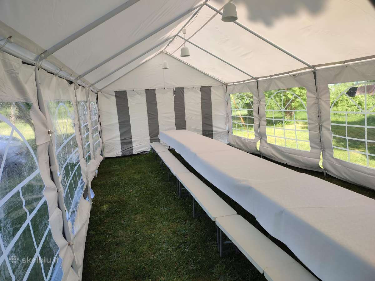 Palapinių-paviljonų bei kubilų nuoma - nuotraukos Nr. 12