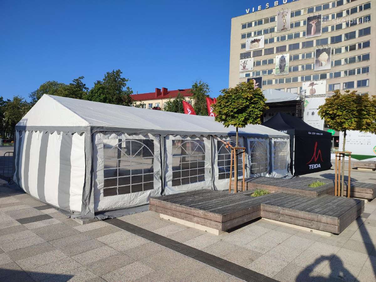 Palapinių-paviljonų bei kubilų nuoma - nuotraukos Nr. 13