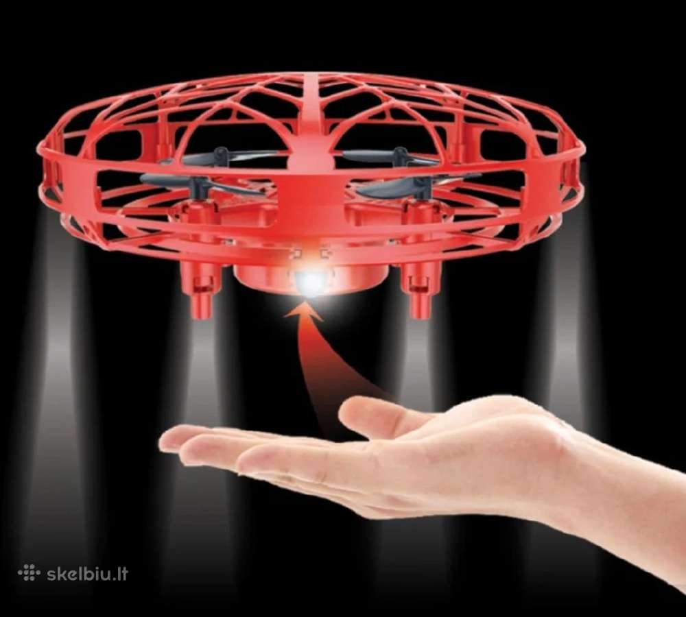 Rankiniu būdu valdomas dronas Ufo levitacinis LED