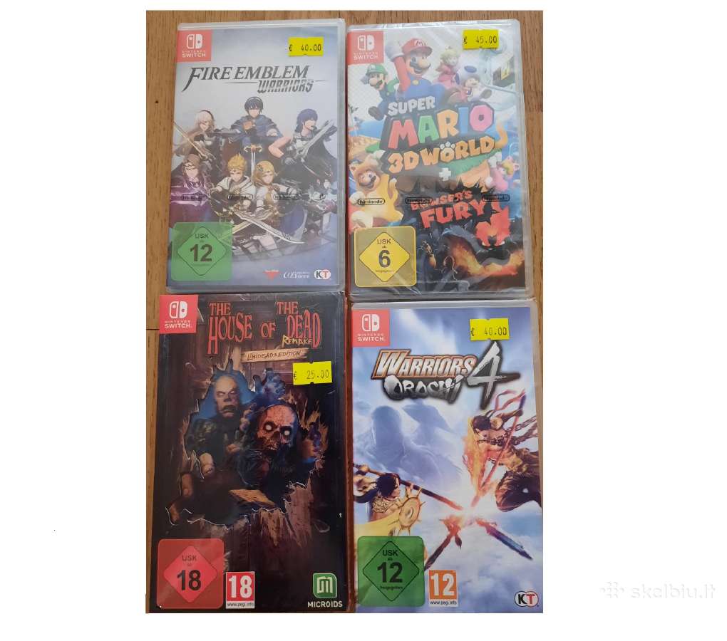 Nauji Nintendo Switch žaidimai - 35eur.