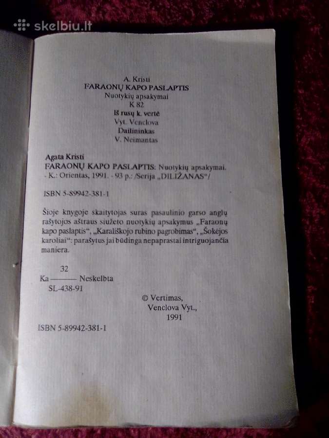 A. Kristi Faraonų kapo paslaptis - nuotraukos Nr. 2