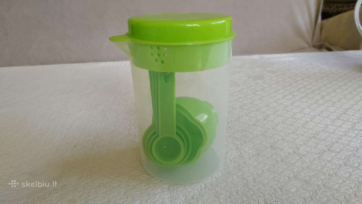 Naujas matavimo šaukštelių rinkinys su plastikiniu - nuotraukos Nr. 3