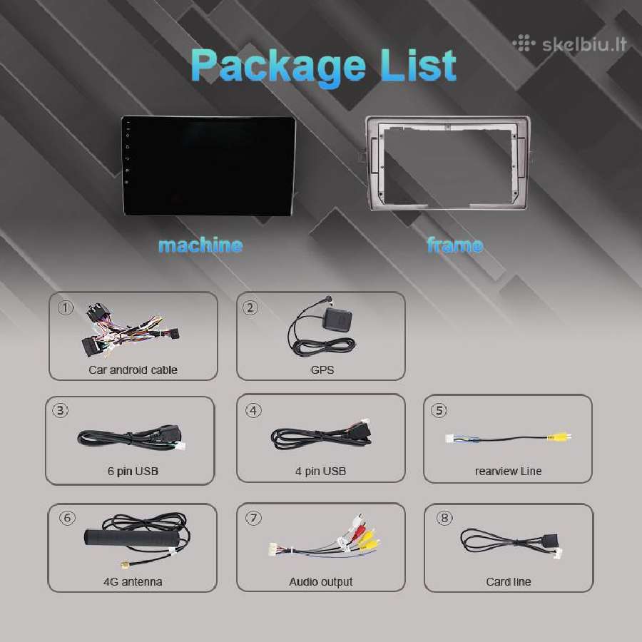 Toyota Corolla Verso 2009-2018 android multimedija - nuotraukos Nr. 4