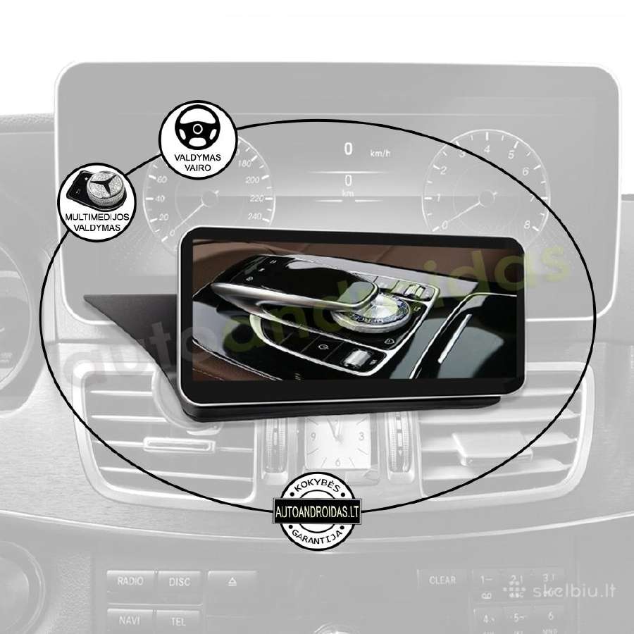 Mercedes 2009-16 E W212 Android multimedia WiFi - nuotraukos Nr. 11