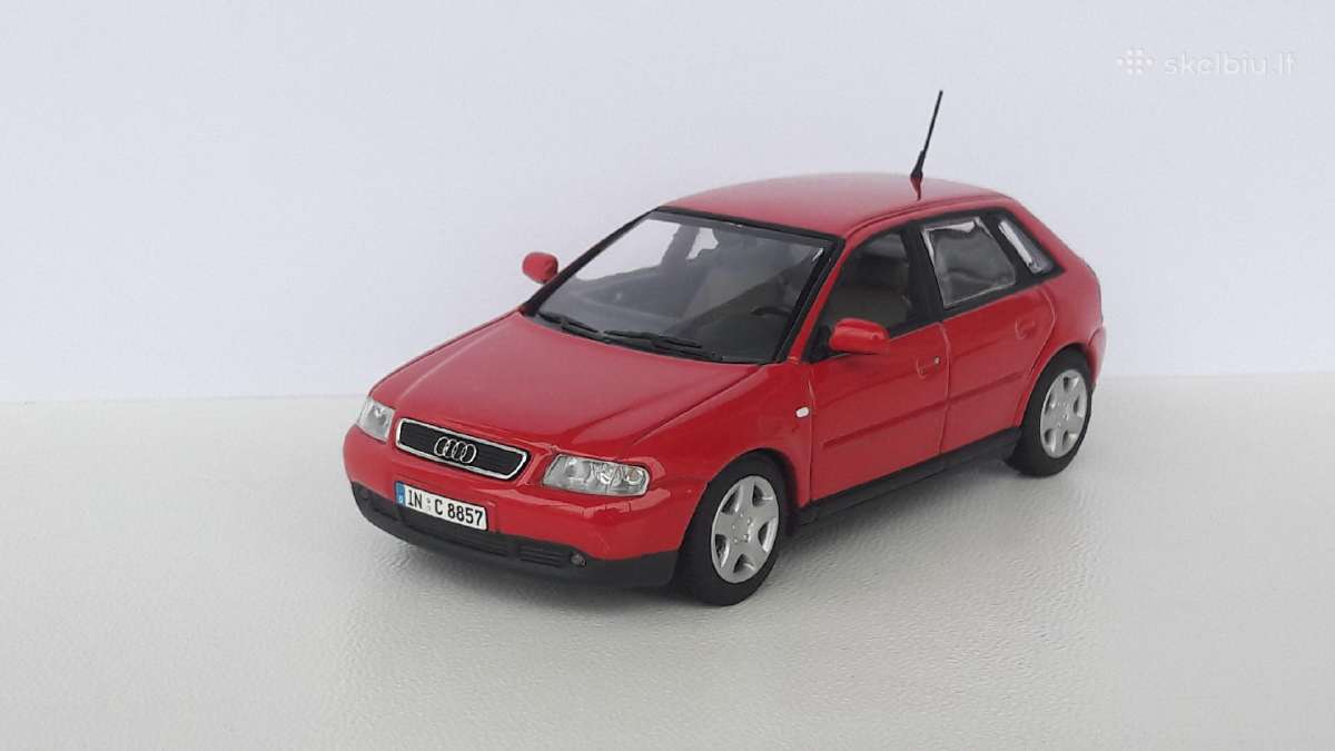 1/43 modeliukai Audi A3 Mk1 2000 Facelift