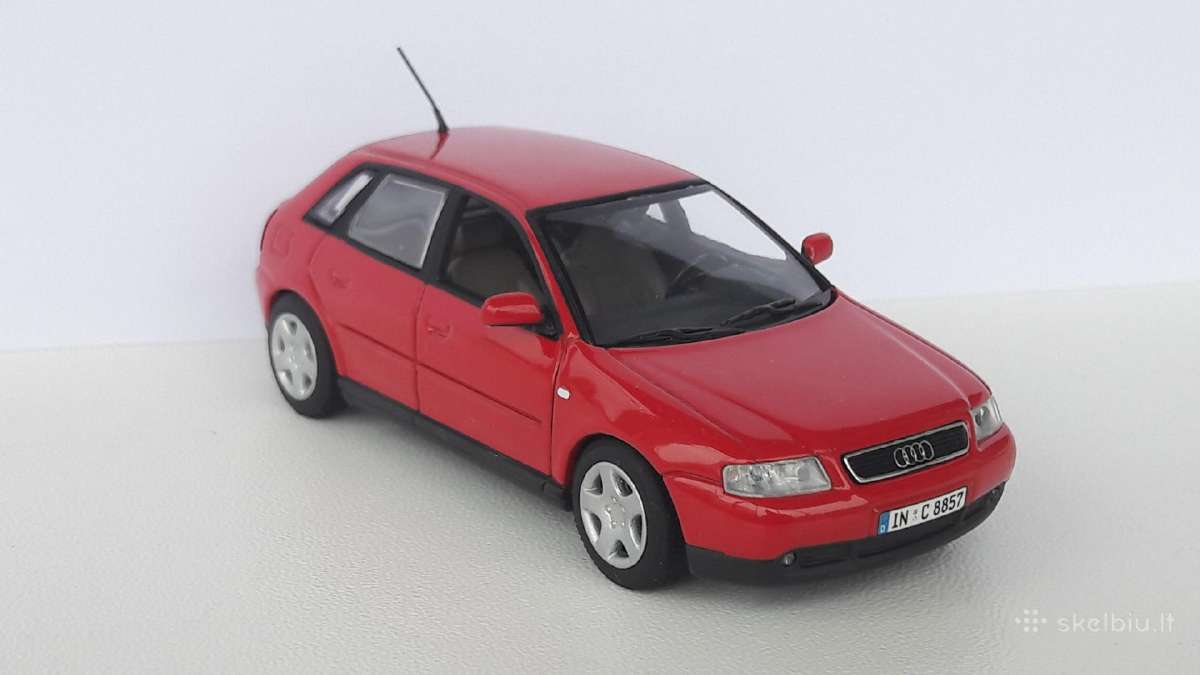 1/43 modeliukai Audi A3 Mk1 2000 Facelift - nuotraukos Nr. 2
