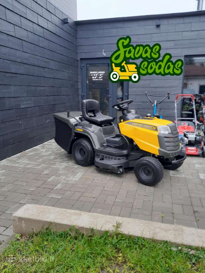 Galingas traktoriukas su krepšiu gera kaina Stiga - nuotraukos Nr. 2