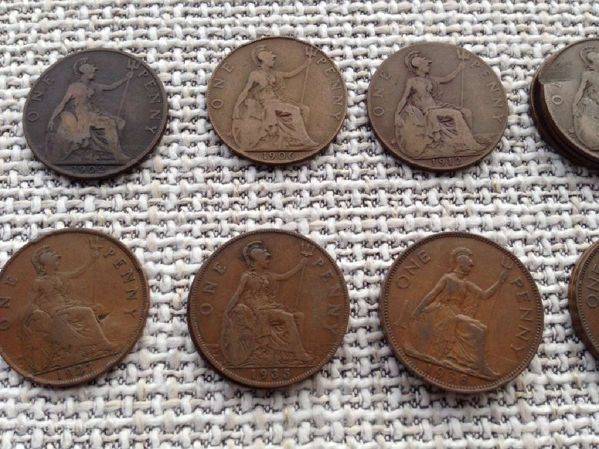 UK (Didziosios Britanijos) monetos 1885-1967 - nuotraukos Nr. 4