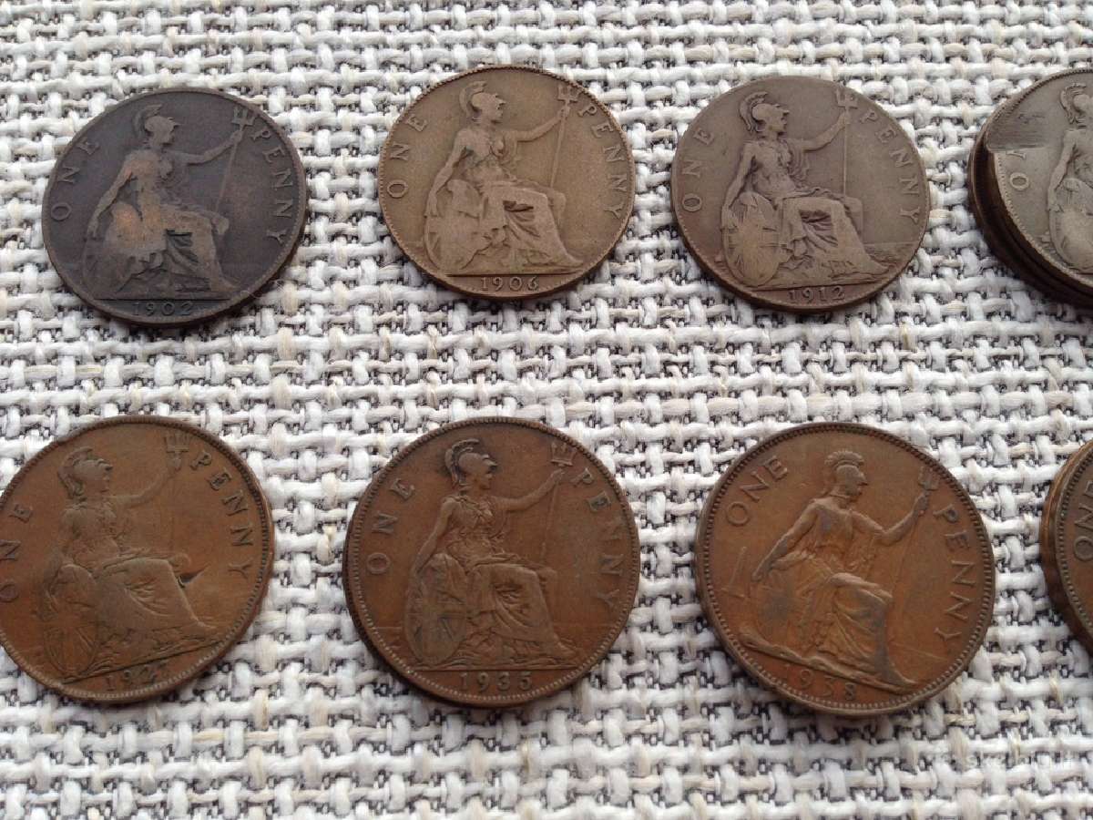 UK (Didziosios Britanijos) monetos 1885-1967 - nuotraukos Nr. 5