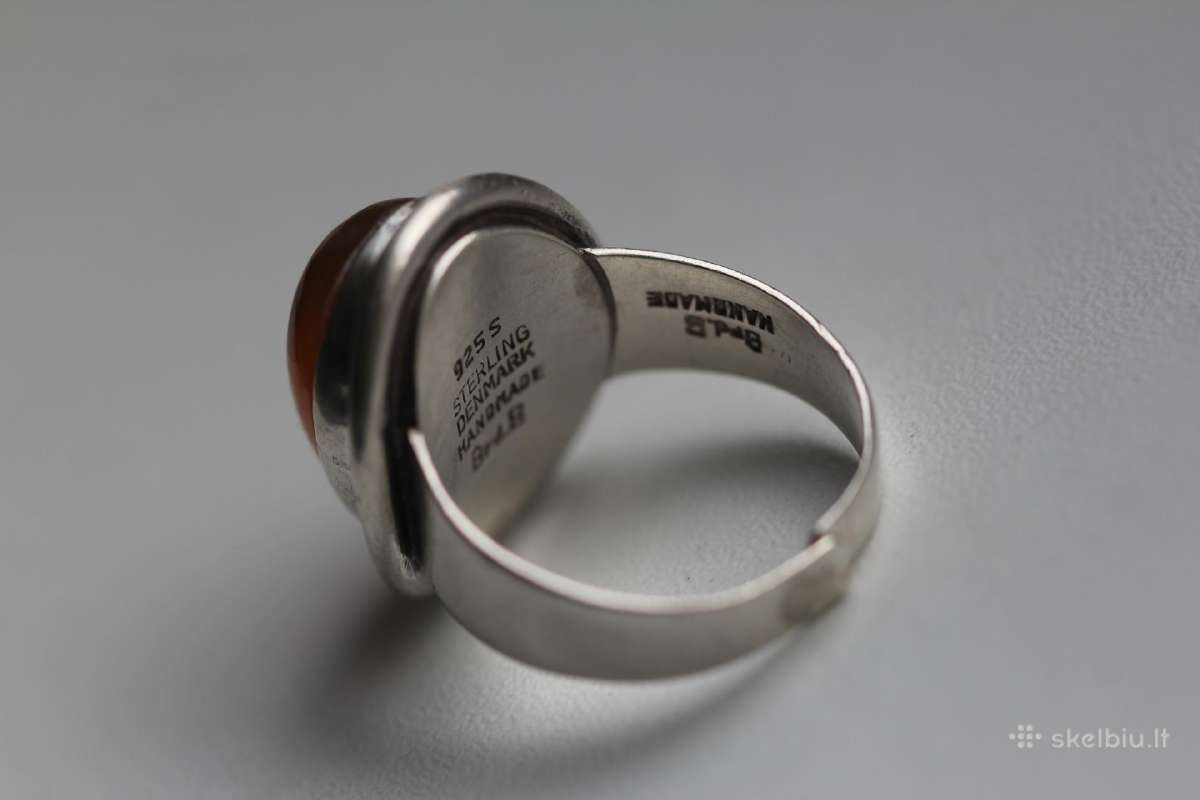 Handmade sterling Denmark 925s reguliuojamas - nuotraukos Nr. 6