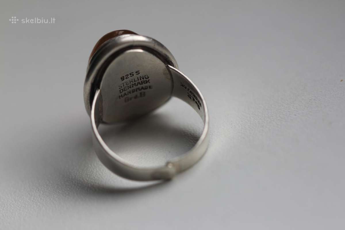 Handmade sterling Denmark 925s reguliuojamas - nuotraukos Nr. 7
