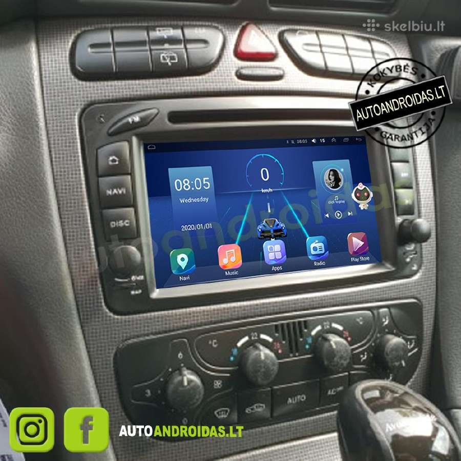 Mercedes Benz C W203 1996-08 Android multimedia Bt