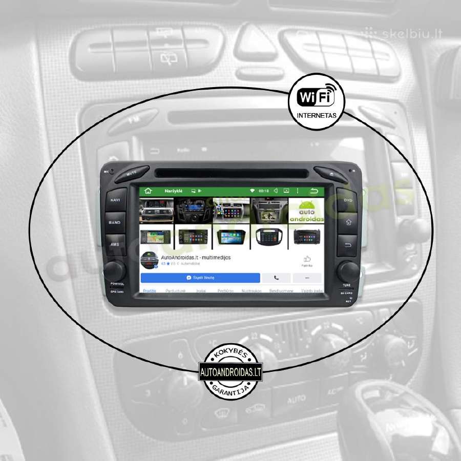 Mercedes Benz C W203 1996-08 Android multimedia Bt - nuotraukos Nr. 3