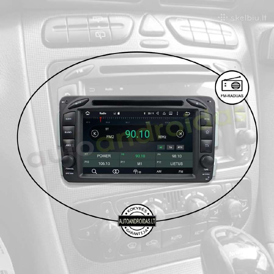 Mercedes Benz C W203 1996-08 Android multimedia Bt - nuotraukos Nr. 4