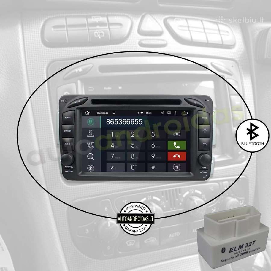 Mercedes Benz C W203 1996-08 Android multimedia Bt - nuotraukos Nr. 5