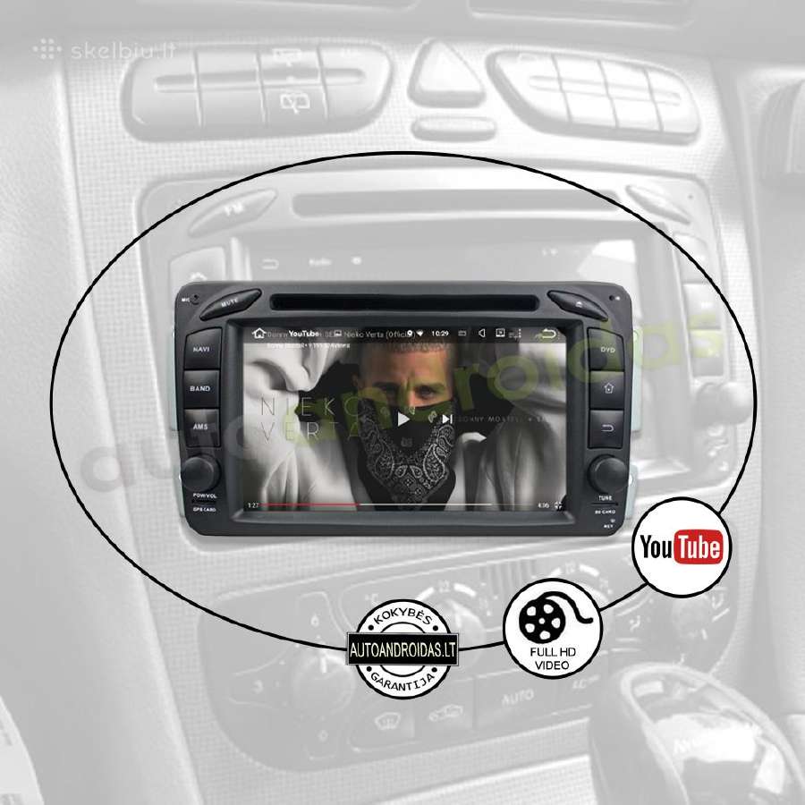 Mercedes Benz C W203 1996-08 Android multimedia Bt - nuotraukos Nr. 9