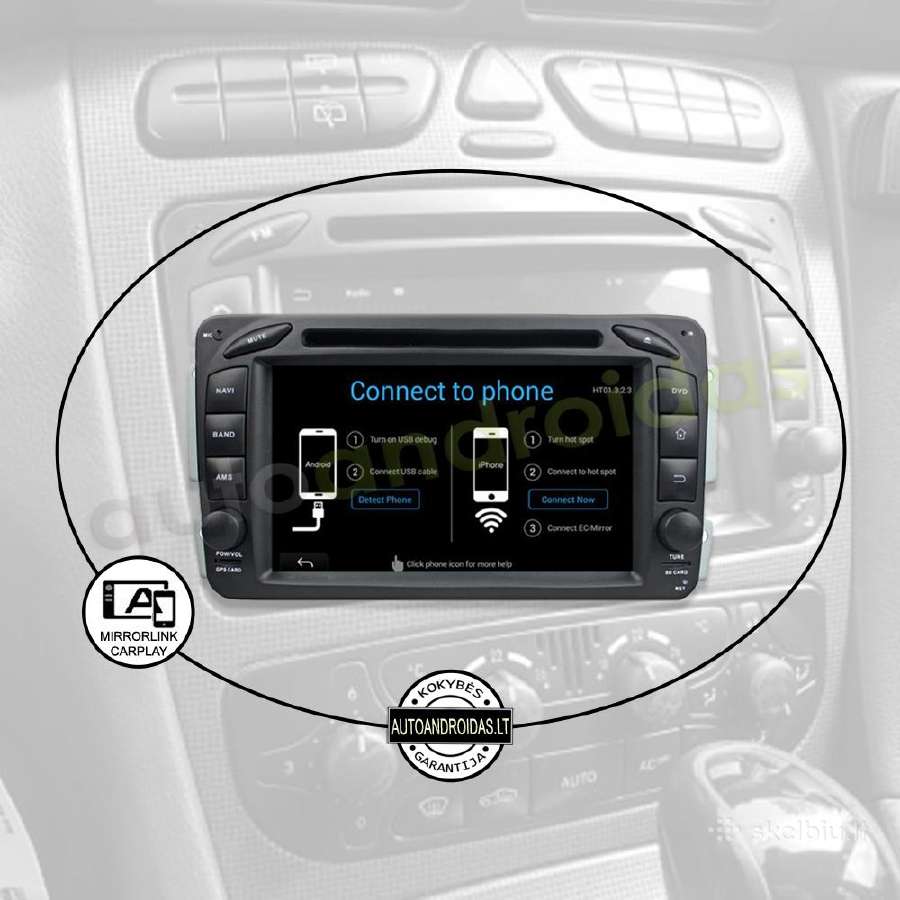 Mercedes Benz C W203 1996-08 Android multimedia Bt - nuotraukos Nr. 10
