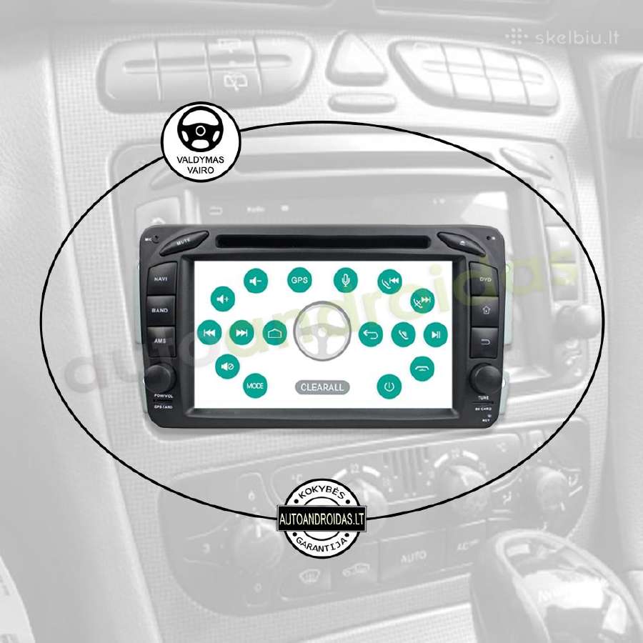 Mercedes Benz C W203 1996-08 Android multimedia Bt - nuotraukos Nr. 12