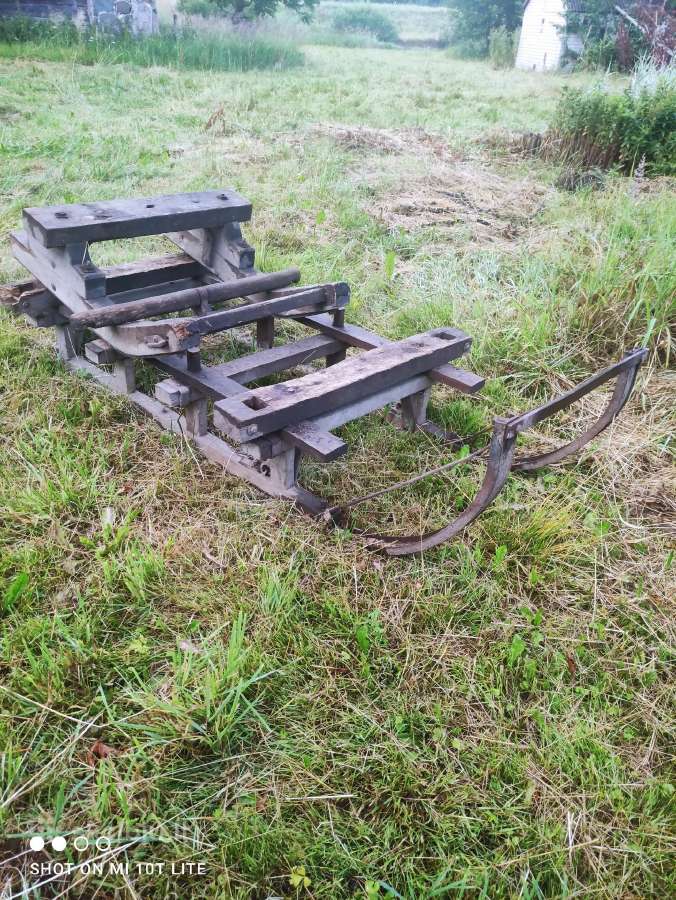 Tvirtos senovinės arklinės roges 70 € - nuotraukos Nr. 3