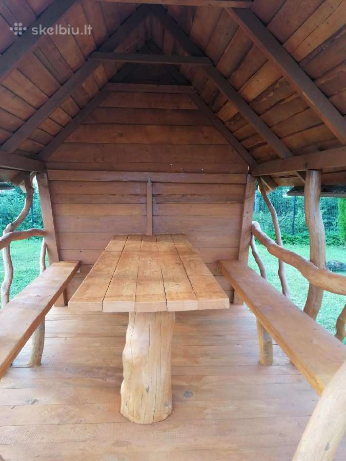 Ąžuolo rąstelių pavėsinė - nuotraukos Nr. 29