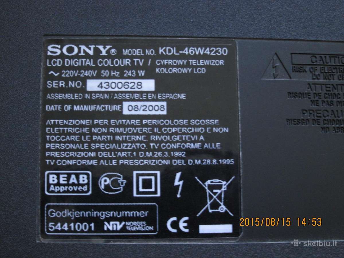 LG 47sl8500 Lc470wud (SB) (M4) Nr.12 (25,-eur - nuotraukos Nr. 11