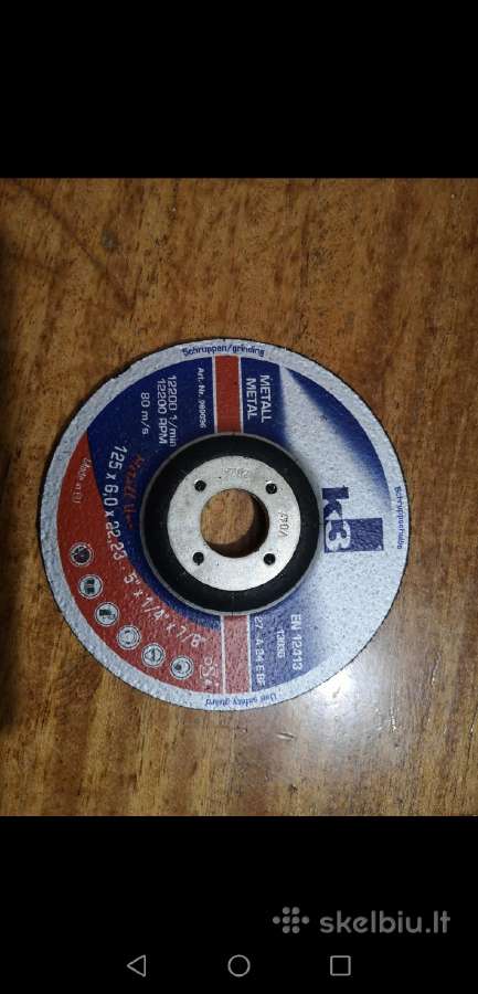 Šlifavimo diskus 6mm, metalui