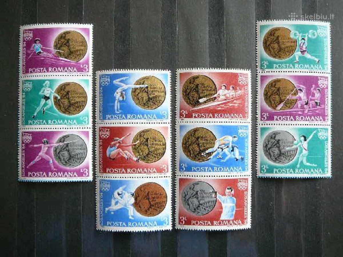 Olimpines Medaliai Rumunija 1984 Mnh rm4083