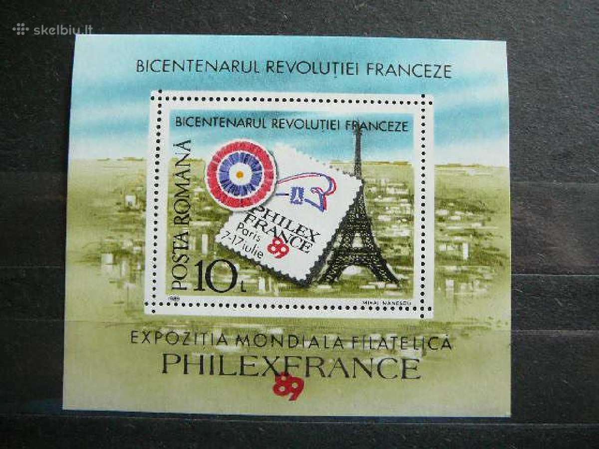 Eifelio bokstas Rumunija 1989 Mnh rm4574