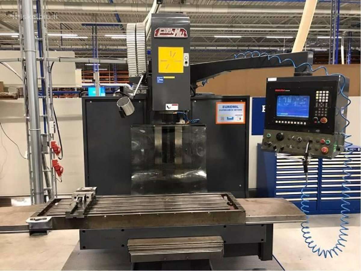 CNC Metalo frezavimo staklės Euro Mill "Super 6bvx - Skelbiu.lt