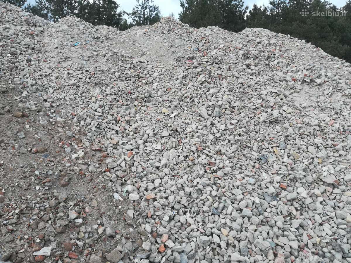 Smulkus gruzas maltas betonas žvyras smėlis skalda - nuotraukos Nr. 9