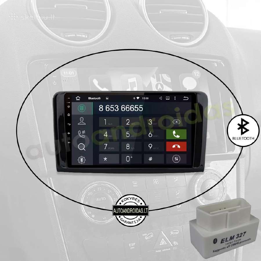 Mercedes Ml W164 Gl X164 Android multimedia 2007+ - nuotraukos Nr. 5