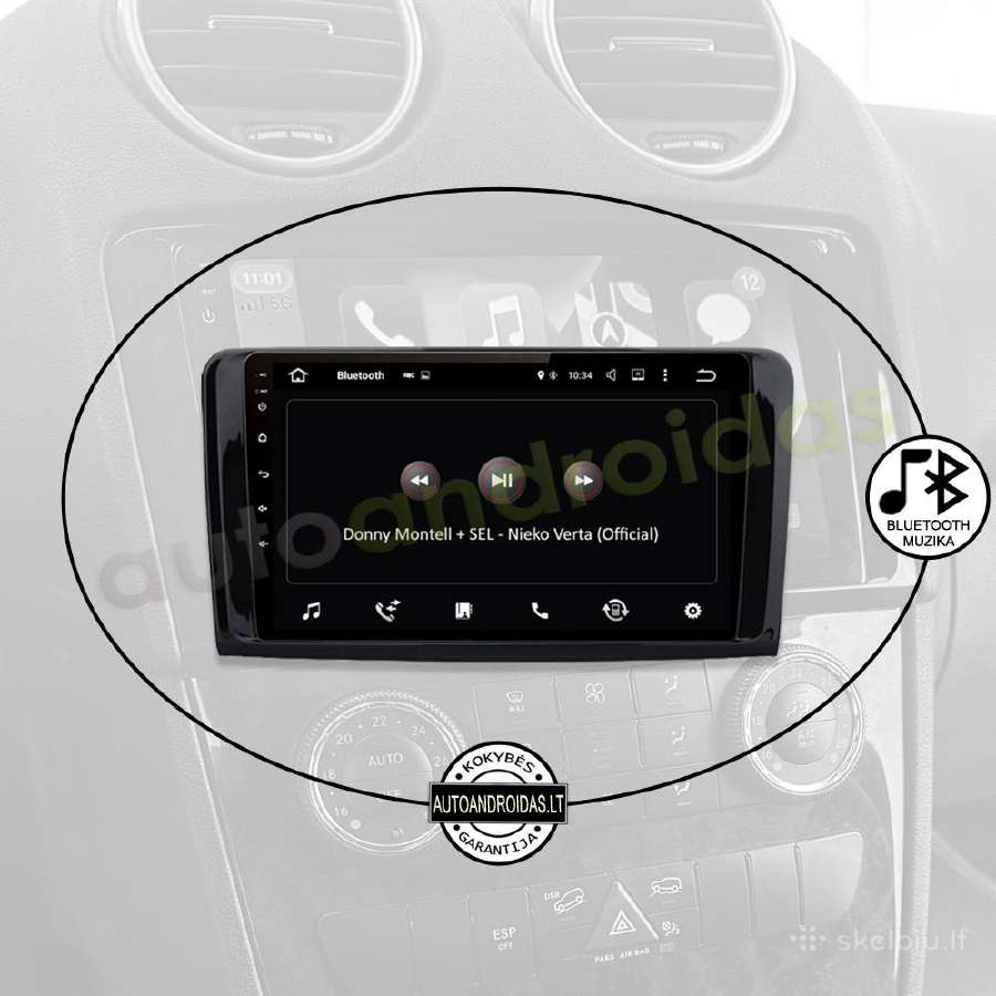 Mercedes Ml W164 Gl X164 Android multimedia 2007+ - nuotraukos Nr. 6