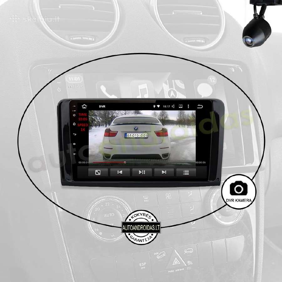 Mercedes Ml W164 Gl X164 Android multimedia 2007+ - nuotraukos Nr. 8