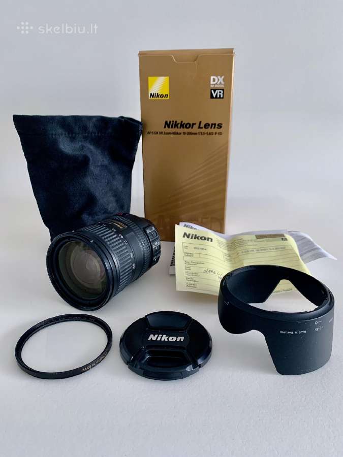 Nikon fotoaparatas su 3 objektyvais ir kita įranga - nuotraukos Nr. 5