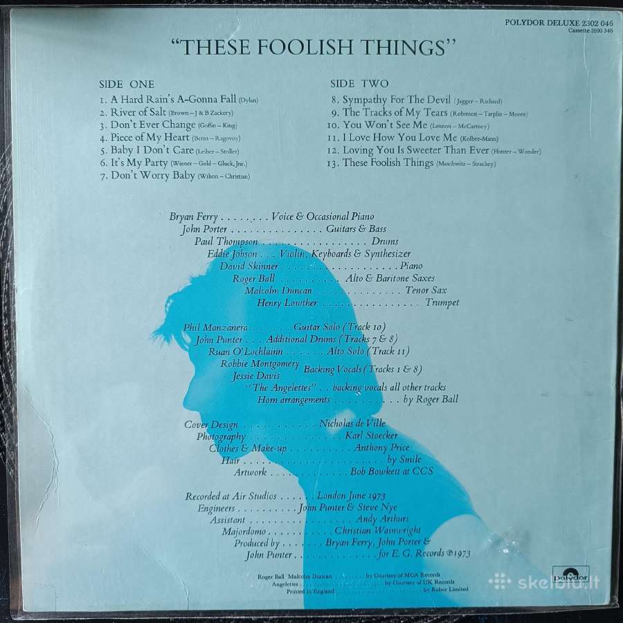 Bryan Ferry -These foolish things Vg++/vg+ - nuotraukos Nr. 2