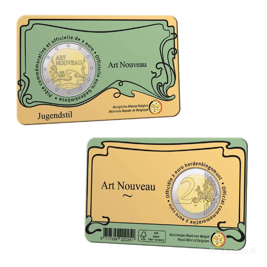 Belgija 2023 Art Nouveau modernas - nuotraukos Nr. 3