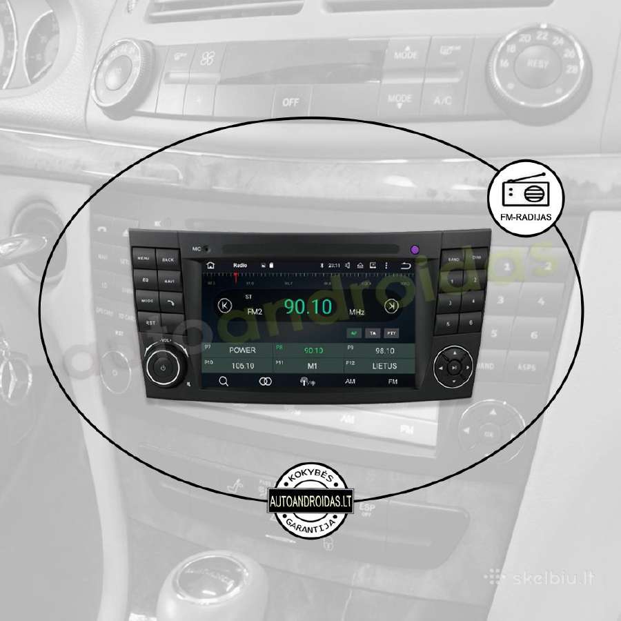 Mercedes E W211 Cls W219 Android multimedia GPS - nuotraukos Nr. 4