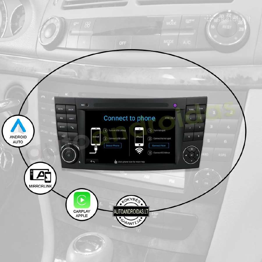 Mercedes E W211 Cls W219 Android multimedia GPS - nuotraukos Nr. 10